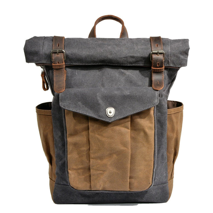 Waxed Canvas Roll Top Backpack | LOUISVILLE
