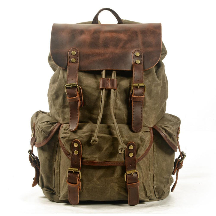 Canvas Leather Backpack | ASHEVILLE