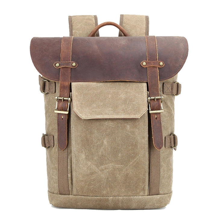 Canvas and Leather Camera Backpack | HALIBURTON
