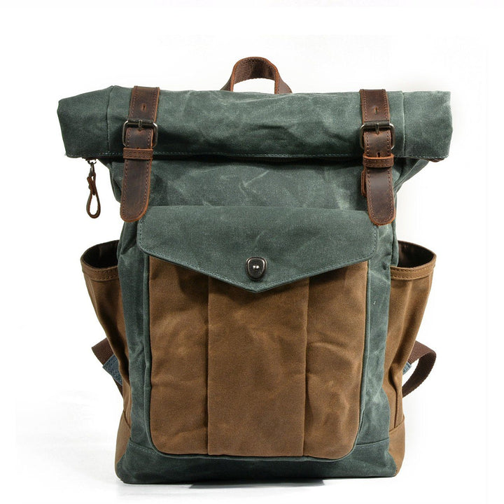 Waxed Canvas Roll Top Backpack | LOUISVILLE