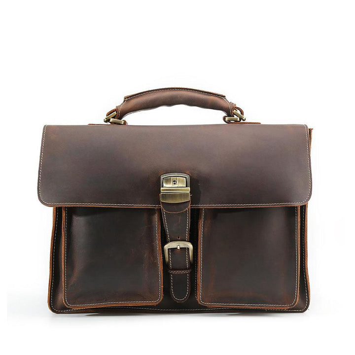 Brown Leather Shoulder Bag | KELOWNA