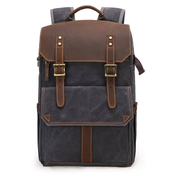 Waxed Canvas Camera Backpack | ALGONQUIN