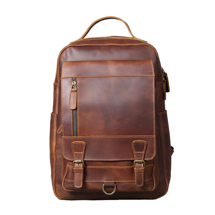 Tan Leather Backpack | SEATTLE